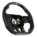 Drake Steering Wheels CH950-19 Wheel, Carbon Fiber with Leather Grips, 3 Spoke, Flat Bottom, Silver Stitching, Heated, Reuse Airbag and Factory Controls, Black, Dodge, Each thumbnail 7