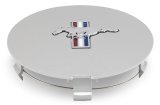 Drake Wheel Center Caps F1ZZ-1130-A Hub Cap, Plastic, Matte Argent Finish, Flat, Snap-on, Mustang Bar and Pony Logo, Ford, Each thumbnail 4