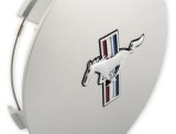 Drake Wheel Center Caps F1ZZ-1130-A Hub Cap, Plastic, Matte Argent Finish, Flat, Snap-on, Mustang Bar and Pony Logo, Ford, Each thumbnail 6