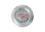 Drake Brake Master Cylinder Caps for 2015-2021 MUSTANG - FR3Z-2162-BL Cap, Cylinder, Pony Logo, Aluminum, Brushed, Ford, Each thumbnail 1