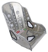 Kirkey 55V Series Aluminum Vintage Class Bucket Seats 55160V and Bench Seats, Seats, Fixed Back Bucket, 10 To 20 degree, Aluminum, Natural, 16.00 in. Width, Each thumbnail 1