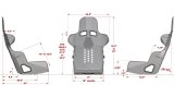 Kirkey 65 Series Seat and Cover Kits 65170KIT Combo, Seat, Black Cover, Cloth, Each thumbnail 1