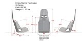 Kirkey 55 Series Aluminum Pro Street Drag Seats 55160 Seat, Drag, Highback Bucket, 18 degree Layback, Aluminum, Natural, 16.00 in. Width, Each thumbnail 1