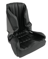 Kirkey 55V Series Seat Covers 5517001V Covers, Racing, Series, Vinyl, Black, 10 To 20 degree Layback, 17.000 in. Width, for KIR-55170V Seat, Each thumbnail 1