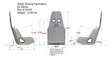 Kirkey 55 Series Aluminum Pro Street Drag Seats 55185 Seat, Drag, Highback Bucket, 18 degree Layback, Aluminum, Natural, 18.50 in. Width, Each thumbnail 1