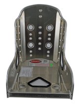 Kirkey 55V Series Aluminum Vintage Class Bucket Seats 55150V and Bench Seats, Seats, Fixed Back Bucket, 10 To 20 degree, Aluminum, Natural, 15.00 in. Width, Each thumbnail 2