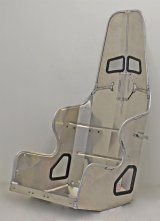 Kirkey 38 Series Aluminum Standard Layback Seats 38200 Bucket and Bench Seats, Seats, Fixed Back Bucket, 10 To 20 degree, Aluminum, Natural, 20.00 in. Width, Each thumbnail 1