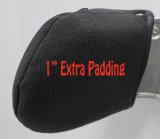 Kirkey Seat Shoulder Support Covers 88-89RS1XP Cover, Support, Right Side, Tweed, Black, Each thumbnail 2