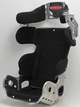 Kirkey 37 Series 600 Micro Sprint Aluminum Seat and Cover Kits 37120KIT Bucket Seats, Kits, 10 degree Layback, Black Tweed Cover, 26.250 in. Height, Front, Each thumbnail 2