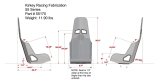 Kirkey 55 Series Aluminum Pro Street Drag Seats 55170 Seat, Drag, Highback Bucket, 18 degree Layback, Aluminum, Natural, 17.00 in. Width, Each thumbnail 1