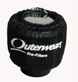 Outerwears Prefilters 10-1013 Air Cleaner Pre-Filter, Non-Shielded, Polyester, Black, 3 in. Diameter, 2.5 in. Height, Each thumbnail 1