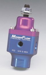MagnaFuel Carbureted Racing Fuel Pressure Control Units MP-9633 Regulator, Blue/Purple Anodized, 4-12 psi, Universal, Each thumbnail 1