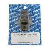 MagnaFuel Couplers MP-3028-BLK Fitting, Reducer, Straight Cut to Straight Cut, Straight, Aluminum, Black Anodized, -10 AN, -8 AN, Each thumbnail 1