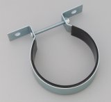 MagnaFuel Fuel Pump Mounting Brackets MP-4900 Bracket, Band Clamp, Steel, Chrome, Each thumbnail 1