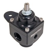 MagnaFuel Carbureted Racing Fuel Pressure Control Units MP-9833-BLK Regulator, Aluminum, Black Anodized, 4-12 psi, -10 AN Inlet, -8 AN Outlet, Each thumbnail 2