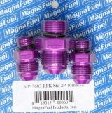MagnaFuel Pressure Control Unit Fitting Kits MP-3603 Fittings, Fuel Regulator, MP-9633 Regulator Kits, One -10 AN Inlet and Two -8 AN Outlet Fittings, Kit thumbnail 2