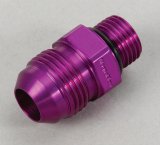 MagnaFuel AN Flare-to-Straight Adapters MP-3015 Fitting, Adapter, to Straight Cut, Straight, Aluminum, Purple Anodized, -8 AN, -6 AN, Each thumbnail 2
