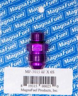 MagnaFuel AN Flare-to-Straight Adapters MP-3015 Fitting, Adapter, to Straight Cut, Straight, Aluminum, Purple Anodized, -8 AN, -6 AN, Each thumbnail 3