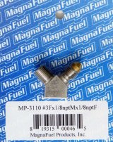MagnaFuel Jet Adapter Fittings MP-3110 Fitting, Adapter, -3 AN Male, 1/8 in. NPT Male, 1/8 in. NPT Female, Each thumbnail 3