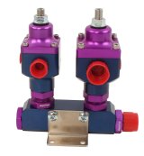 MagnaFuel Nitrous Oxide Pressure Regulators MP-9550 Regulator, Oxide, Single Four Barrel, One-Stage Nitrous, Aluminum, Blue Anodized, Kit thumbnail 1