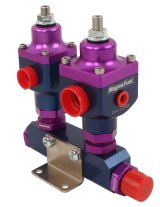 MagnaFuel Nitrous Oxide Pressure Regulators MP-9550 Regulator, Oxide, Single Four Barrel, One-Stage Nitrous, Aluminum, Blue Anodized, Kit thumbnail 2