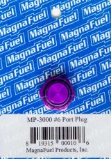 MagnaFuel Plugs MP-3000 Fitting, External Hex Head Port Plug, -6 AN O-Ring, Aluminum, Purple Anodized, Each thumbnail 3