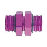 MagnaFuel Couplers MP-3011 Fitting, Coupler, Union, Straight Cut to Straight Cut, Straight, Aluminum, Purple Anodized, -10 AN, -10 AN, Each thumbnail 2
