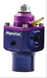 MagnaFuel Carbureted Racing Fuel Pressure Control Units MP-9690 Regulator, Aluminum, Blue Anodized, 4-12 psi, Universal, Each thumbnail 2