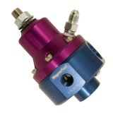 MagnaFuel EFI Fuel Pressure Control Units MP-9950-B Regulator, Gas, Alcohol, Aluminum, Blue, 35-85 psi, Dual -8 AN Inlets, Dual -8 AN Outlets, Each thumbnail 1