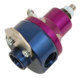 MagnaFuel EFI Fuel Pressure Control Units MP-9950-B Regulator, Gas, Alcohol, Aluminum, Blue, 35-85 psi, Dual -8 AN Inlets, Dual -8 AN Outlets, Each thumbnail 2