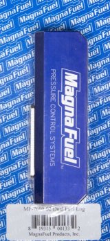 MagnaFuel Fuel Logs MP-7600-02 Block, Log-Type, Billet Aluminum, Blue Anodized, -10 AN Female Inlet, Dual -10 AN Female Outlets, Bracket, Each thumbnail 2