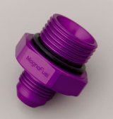 MagnaFuel AN Flare-to-Straight Adapters MP-3018 Fitting, Adapter, to Straight Cut, Straight, Aluminum, Purple Anodized, -8 AN, -12 AN, Each thumbnail 2