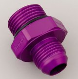 MagnaFuel AN Flare-to-Straight Adapters MP-3019 Fitting, Adapter, to Straight Cut, Straight, Aluminum, Purple Anodized, -10 AN, -12 AN, Each thumbnail 2