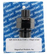 MagnaFuel Couplers MP-3030-BLK Fitting, Adapter, Straight Cut to NPT, Straight, Aluminum, Black Anodized, -10 AN, 3/8 in. NPT, Each thumbnail 3
