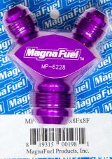 MagnaFuel Y-Fittings MP-6228 Y Block, Two -8 AN, One -12 AN, Each thumbnail 3