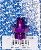 MagnaFuel Couplers MP-3029-BLK Fitting, Adapter, Straight Cut to NPT, Straight, Aluminum, Black Anodized, -10 AN, 3/8 in. NPT, Each thumbnail 2