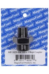 MagnaFuel Couplers MP-3029-BLK Fitting, Adapter, Straight Cut to NPT, Straight, Aluminum, Black Anodized, -10 AN, 3/8 in. NPT, Each thumbnail 3