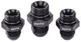 MagnaFuel Pressure Control Unit Fitting Kits MP-3609-BLK Fittings, Fuel Regulator, MP-9833 Regulator Kits, One -10 AN Inlet and Two -8 AN Outlet Fittings, Black, Kit thumbnail 3