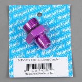 MagnaFuel Couplers MP-3029 Fitting, Adapter, Straight Cut to NPT, Straight, Aluminum, Purple Anodized, -10 AN, 3/8 in. NPT, Each thumbnail 2