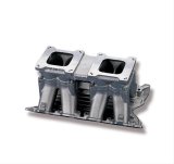 Weiand Hi-Ram Tunnel Ram Intake Manifolds 1994WND Manifold, Hi-Ram, Ram, Aluminum, Natural, Dual Square Bore, Ford, 351C, 4V, Each thumbnail 1