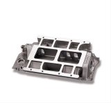 Weiand 8-71 and 6-71 Supercharger Manifolds 7151WND Intake Manifold, Supercharger, Aluminum, Natural, 6-71/8-71, Chevy, Big Block, Rectangle Port, Each thumbnail 1