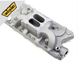 Weiand Stealth Intake Manifolds 8020WND Manifold, Stealth, Dual Plane, Aluminum, Natural, Square Bore, Ford, Small Block, Each thumbnail 1