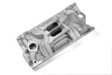Weiand Street Warrior Intake Manifolds 8121 Manifold, Warrior, Dual Plane, Aluminum, Natural, Square Bore, Chevy, Small Block, Each thumbnail 3