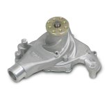 Weiand Action Plus Mechanical Water Pumps 9240 Pump, Mechanical, Plus, Long, High-Volume, Aluminum, Natural, Chevy, Small Block, Each thumbnail 2
