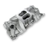 Weiand Street Warrior Intake Manifolds 8126 Manifold, Warrior, Dual Plane, Aluminum, Natural, Spread Bore, Chevy, Small Block, Each thumbnail 4
