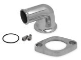 Weiand Aluminum Water Necks 6244 Neck, Aluminum, Polished, 90 Degree, Chevy, Big/Small Block, Each thumbnail 2