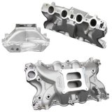 Weiand Stealth Intake Manifolds 8012 Manifold, Stealth, Dual Plane, Aluminum, Natural, Square Bore, Ford, 429, 460, Each thumbnail 3