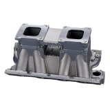 Weiand Hi-Ram Tunnel Ram Intake Manifolds 1993 Manifold, Hi-Ram, Ram, Aluminum, Natural, Dual Square Bore, Ford, 429, 460, CJ, Each thumbnail 1
