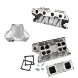 Weiand Hi-Ram Tunnel Ram Intake Manifolds 1993 Manifold, Hi-Ram, Ram, Aluminum, Natural, Dual Square Bore, Ford, 429, 460, CJ, Each thumbnail 2