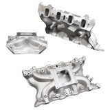 Weiand X-CELerator Intake Manifolds 7516 Manifold, X-CELerator, Single Plane, Aluminum, Natural, Square Bore, Ford, 351C, 2V, Each thumbnail 2